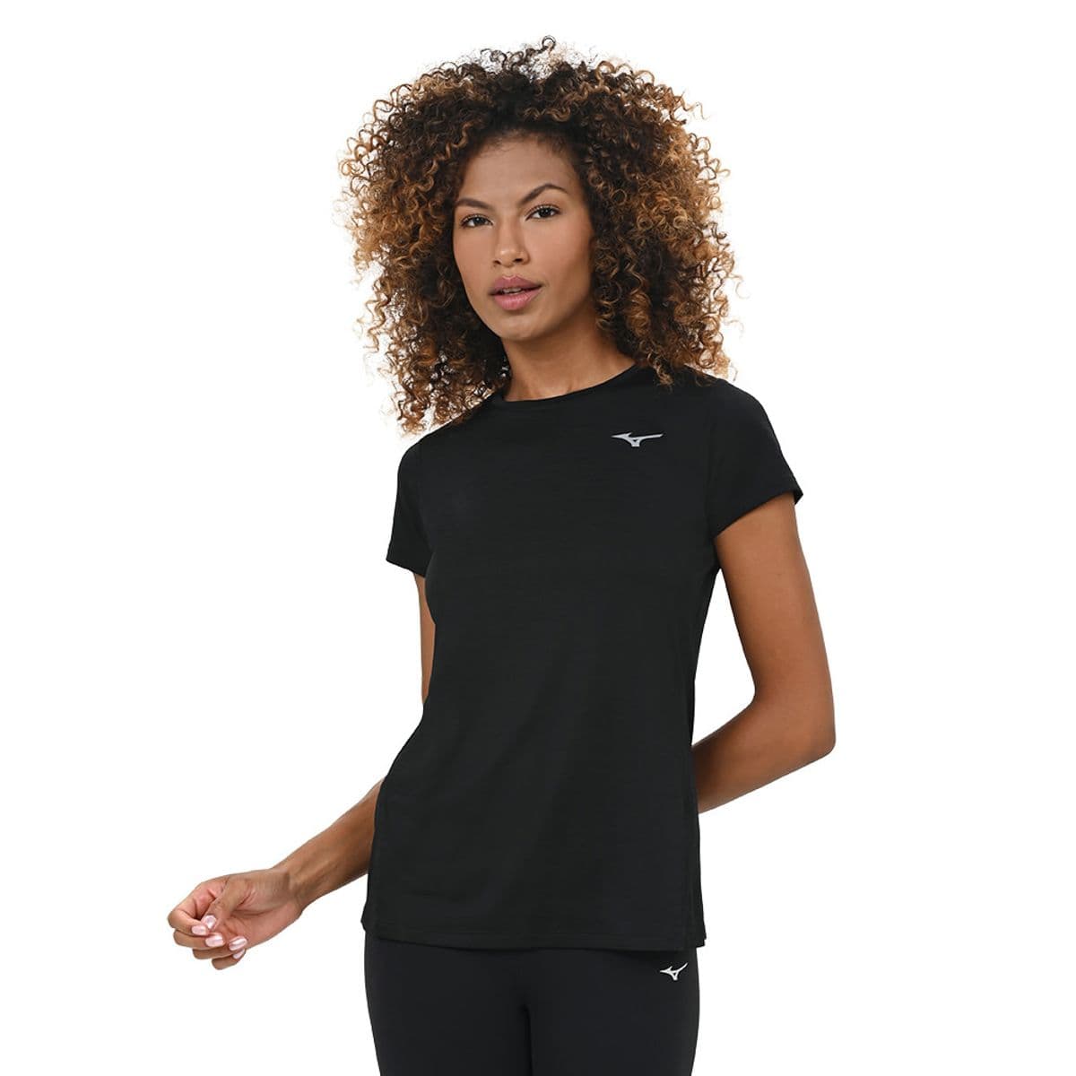 Camiseta de Treino Feminina Mizuno Impulse Core P Preto
