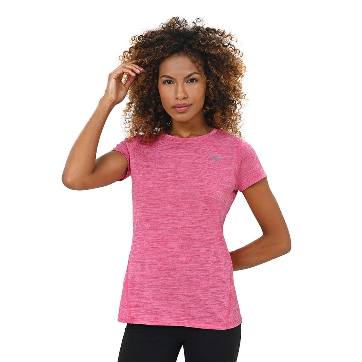 Camiseta de Treino Feminina Mizuno Impulse Core G Rosa