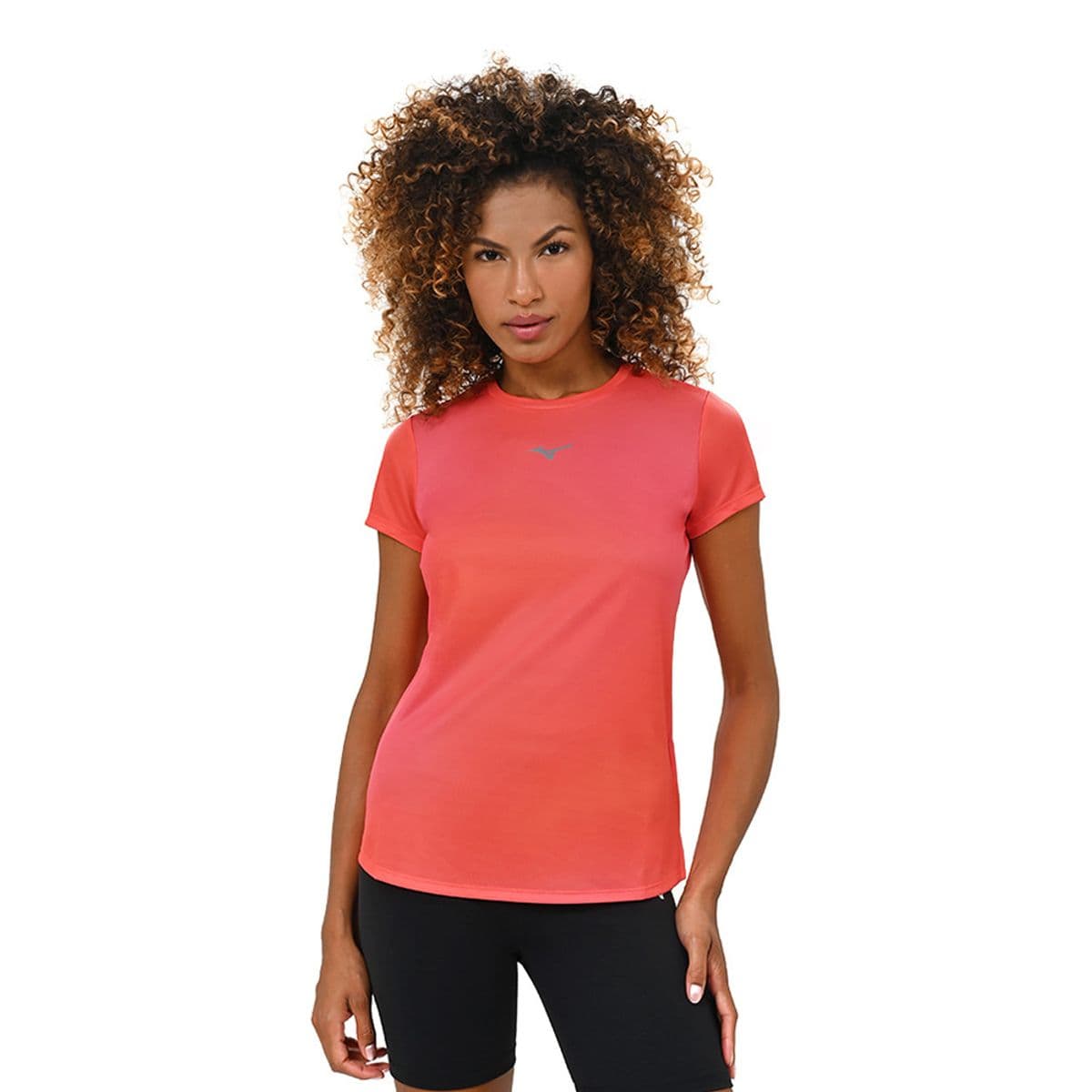 Camiseta de Treino Feminina Mizuno Impulse Core Graphic M Laranja