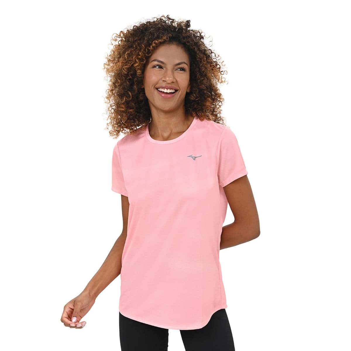 Camiseta de Treino Feminina Mizuno Core Graphic G Laranja