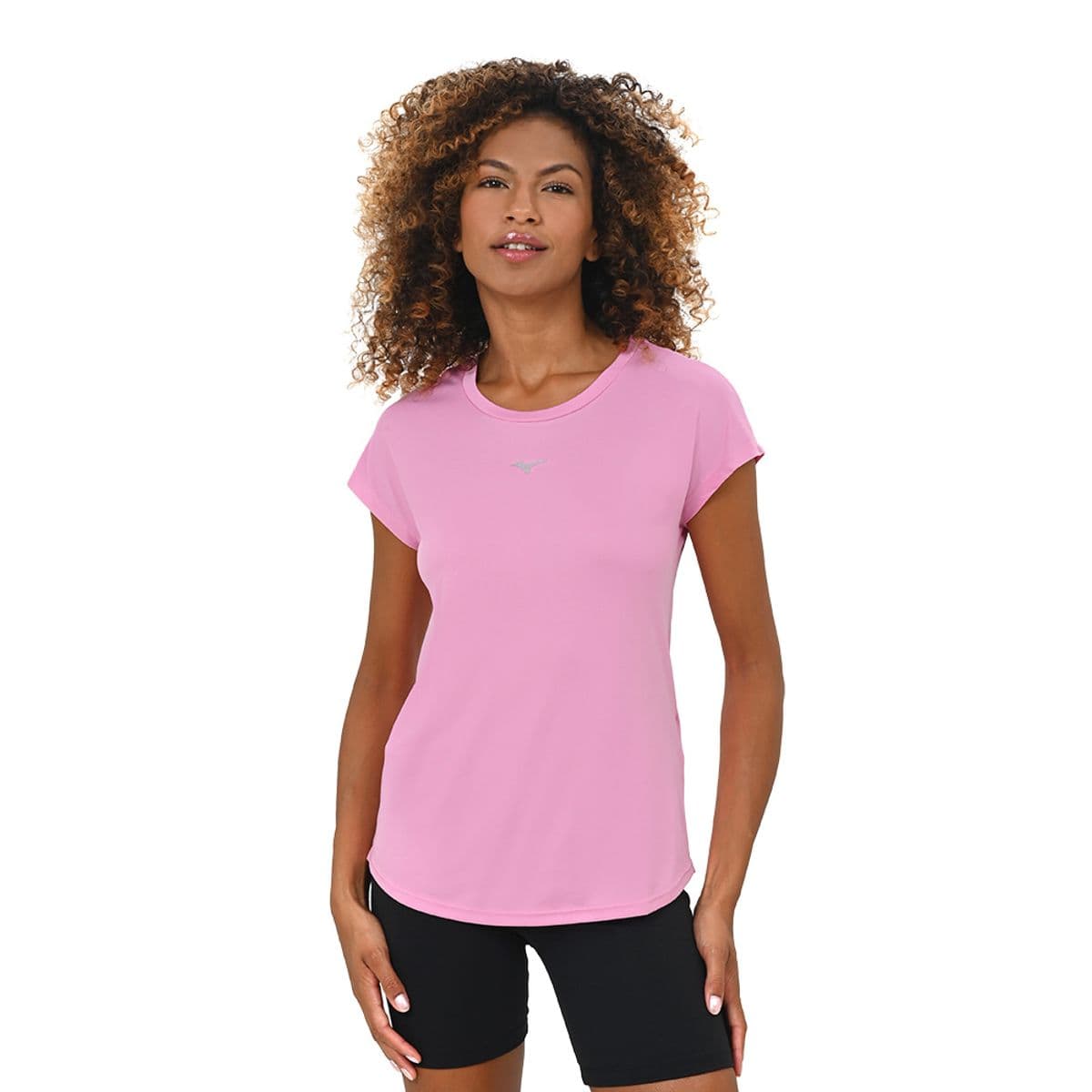 Camiseta de Corrida Feminina Mizuno Spark New P Rosa