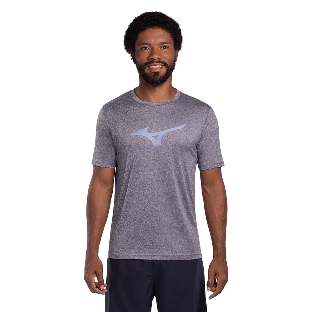 Camiseta de Corrida Mizuno Run Spark Mescla P Azul