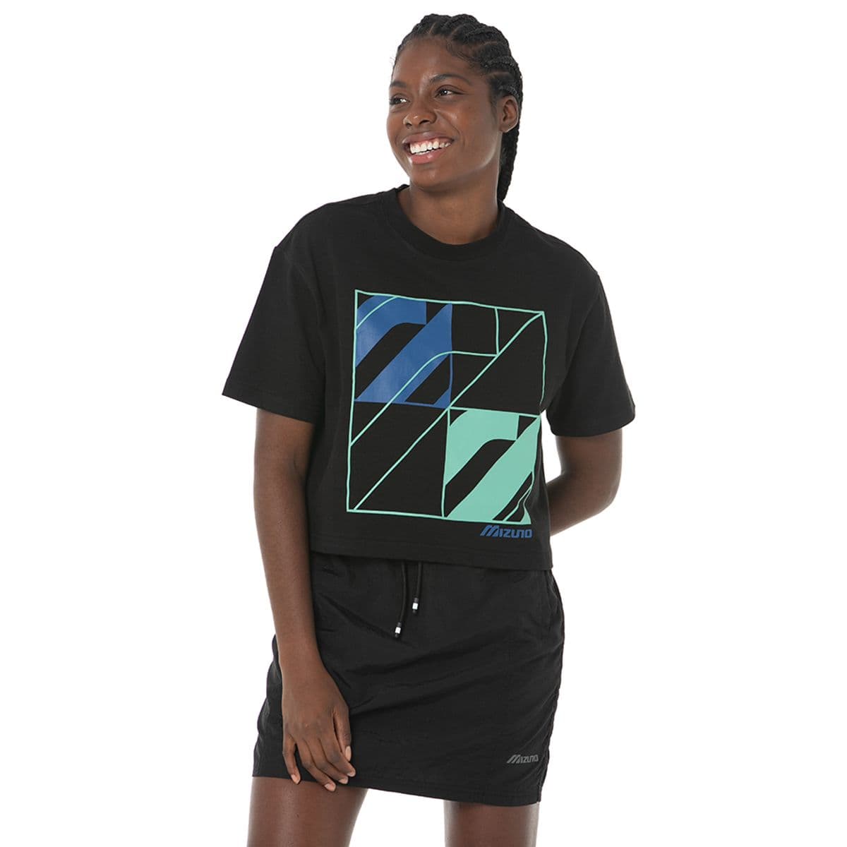 Camiseta Feminina Mizuno Street Logo M Preto
