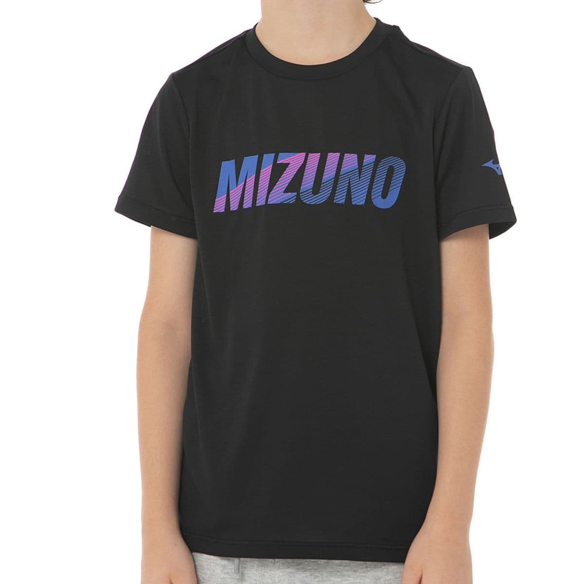 Camiseta Infantil Mizuno Energy Stamp Jr 6 Preto