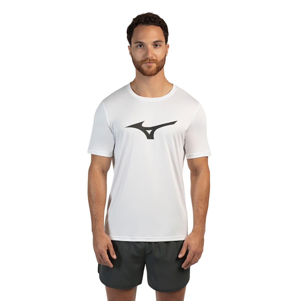 Camiseta de Corrida Masculina Mizuno Run Spark GG Branco
