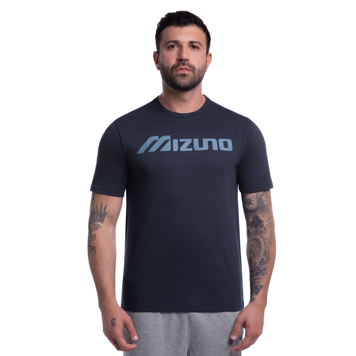 Camiseta Mizuno Big Logo Masculina P Azul