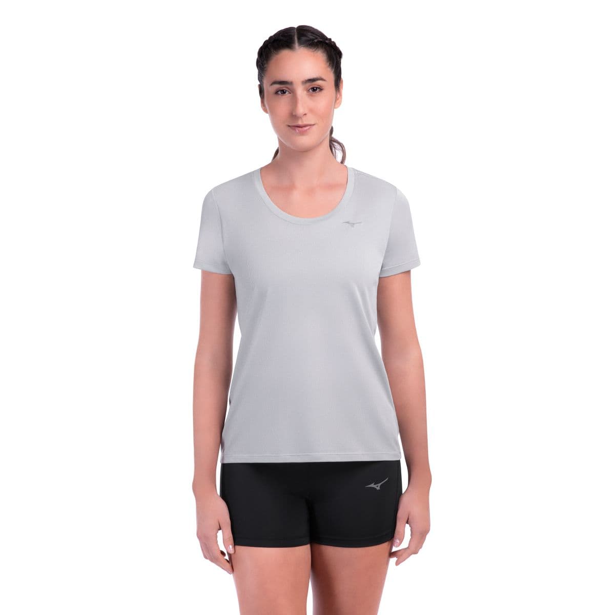 Camiseta de Corrida Mizuno Nirvana Feminina M Cinza