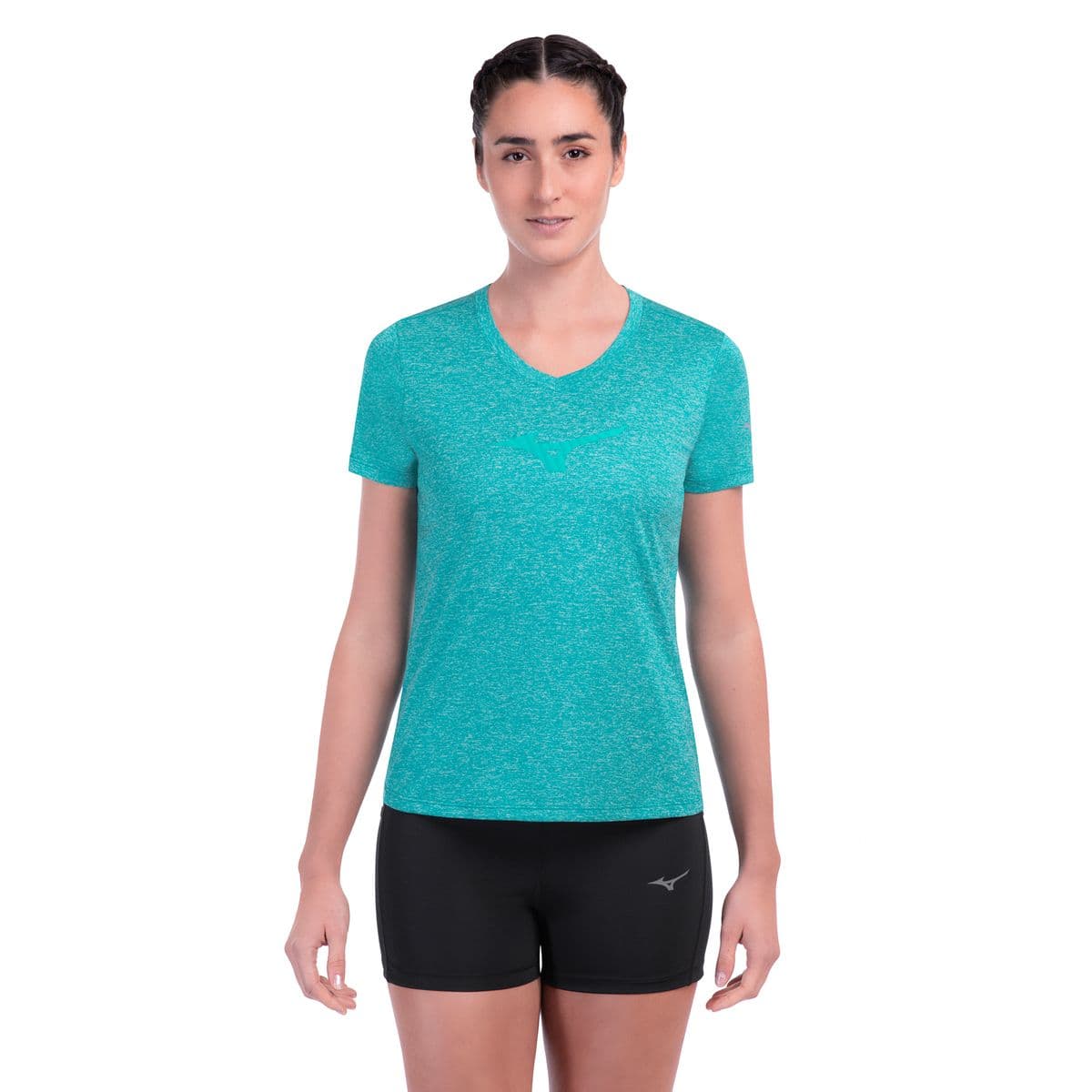 Camiseta de Corrida Mizuno Spark Big Logo 2 Feminina G Azul