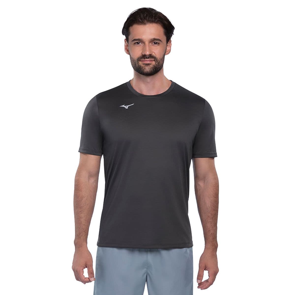 Camiseta de Treino Mizuno Energy 2.0 Masculina P Cinza