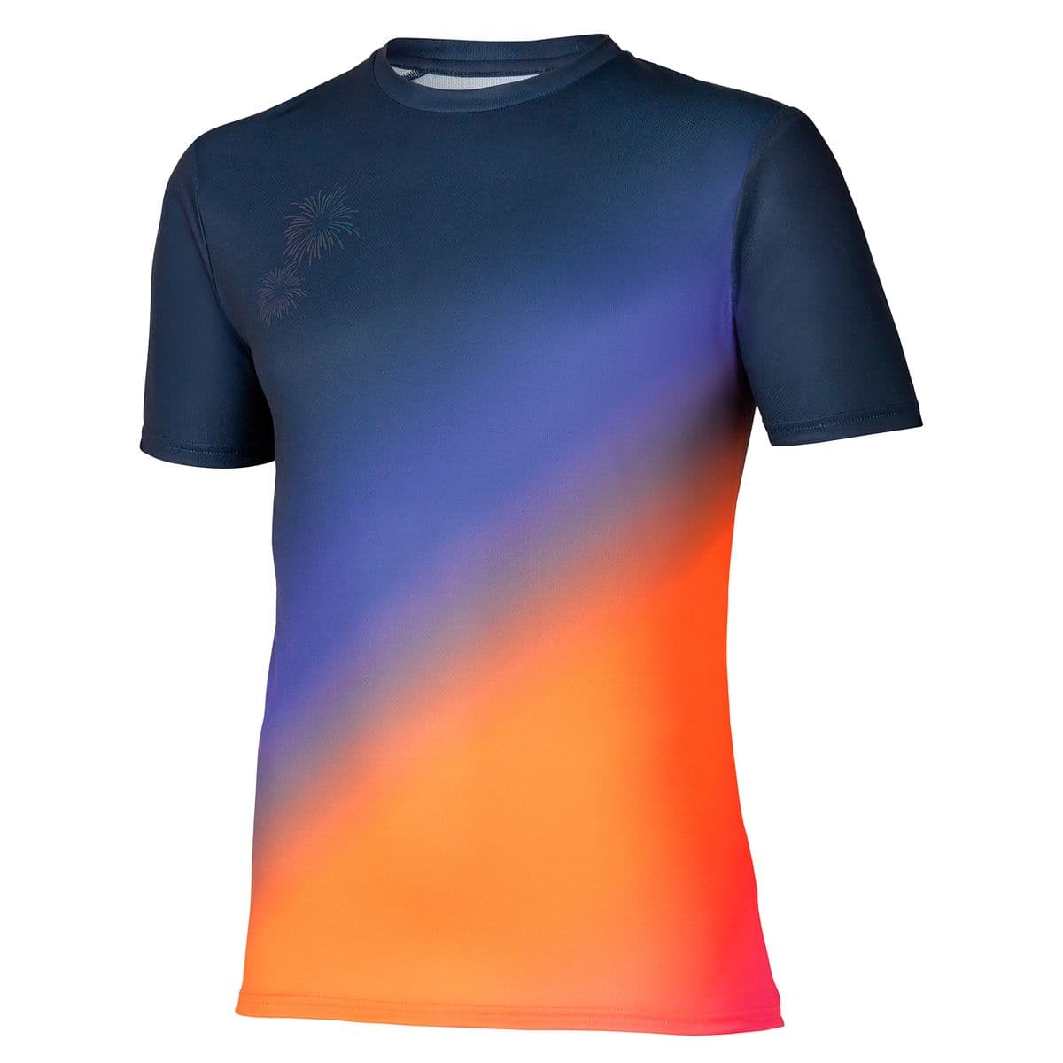 Camiseta de Corrida Mizuno Core Graphic Masculina EG Azul
