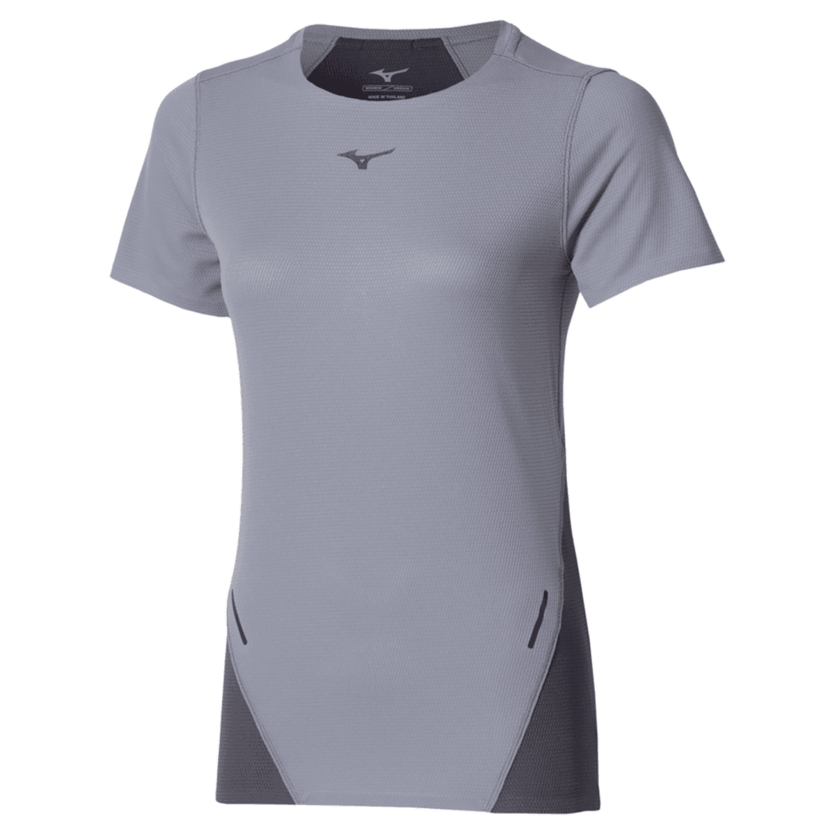 Camiseta de Corrida Mizuno Light Dryaeroflow Feminina GG Cinza