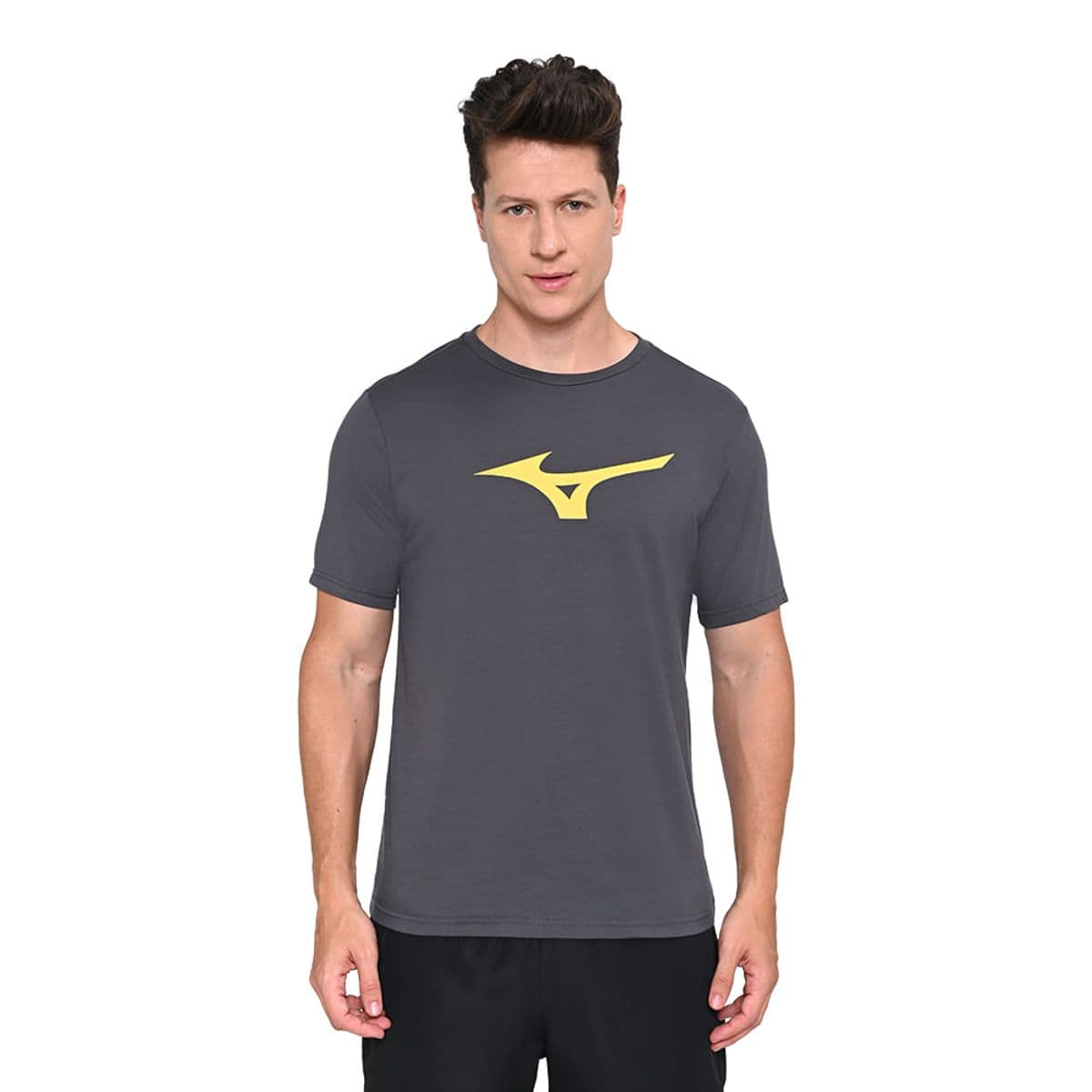 Camiseta Masculina Mizuno Basic Big G Cinza