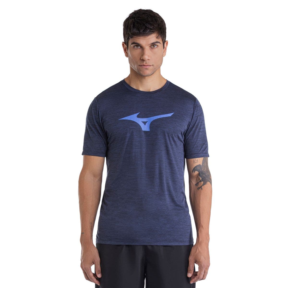 Camiseta de Corrida Mizuno Run Spark Mescla Masculina G Azul