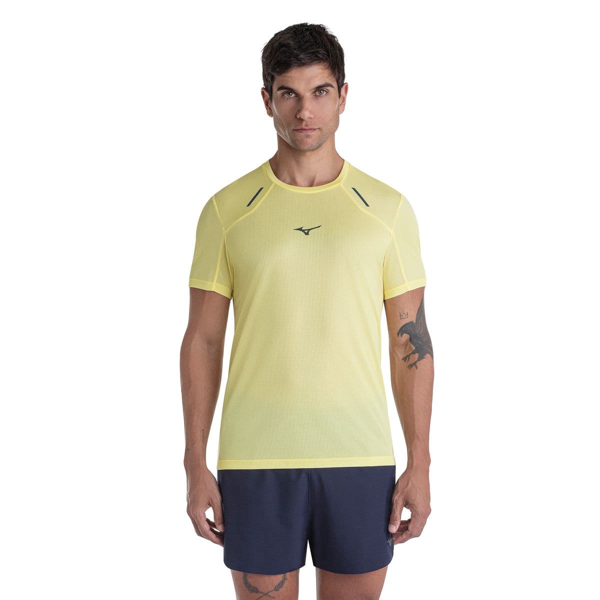 Camiseta de Corrida Mizuno High 3 M Amarelo