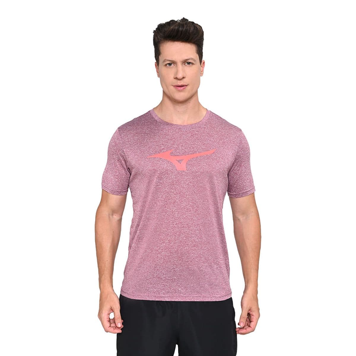 Camiseta de Corrida Mizuno Run Spark Mescla Masculina P Vermelho