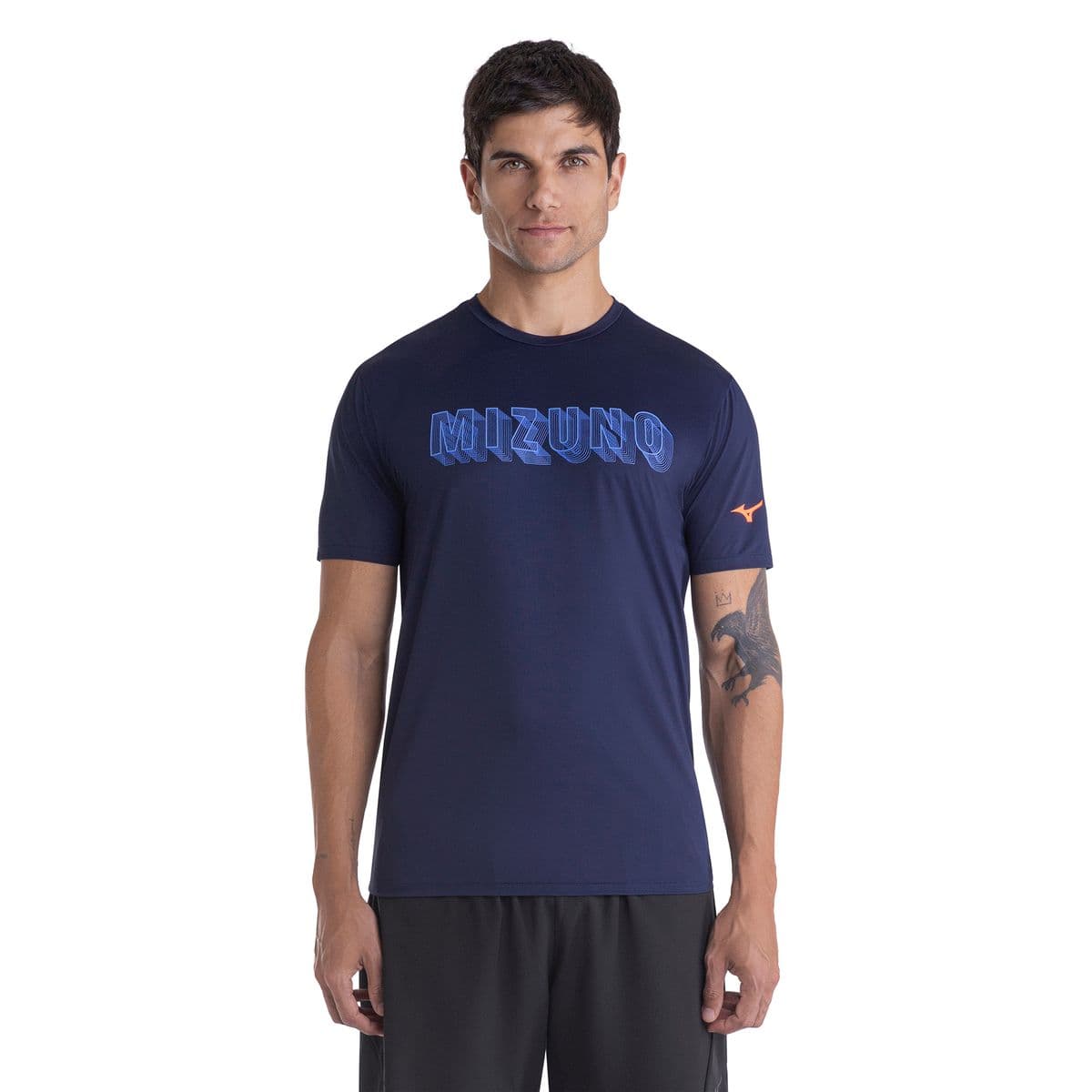 Camiseta de Corrida Mizuno Focus Stamp M Azul
