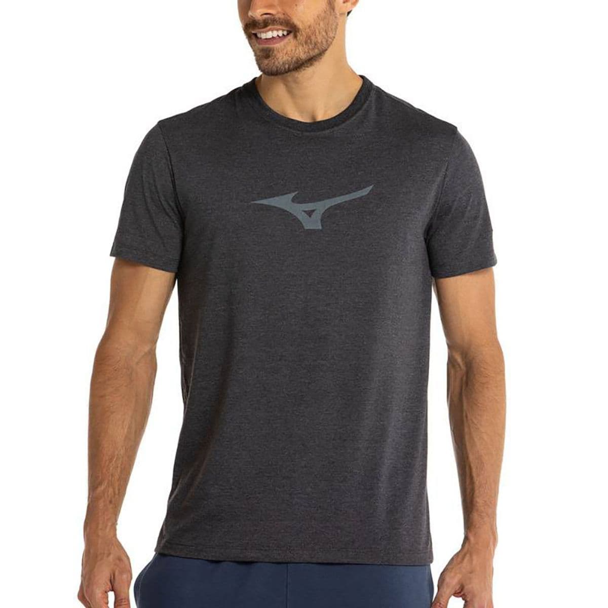 Camiseta de Treino Masculina Mizuno Lifestyle G Cinza