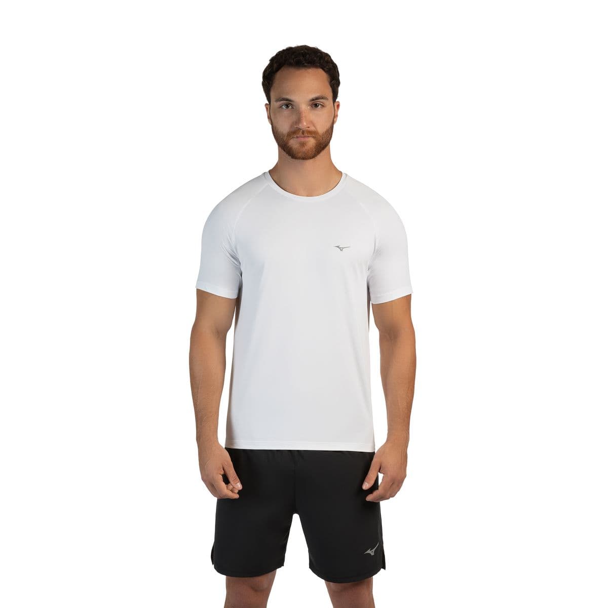 Camiseta de Corrida Masculina Mizuno Pro Uv GG Branco