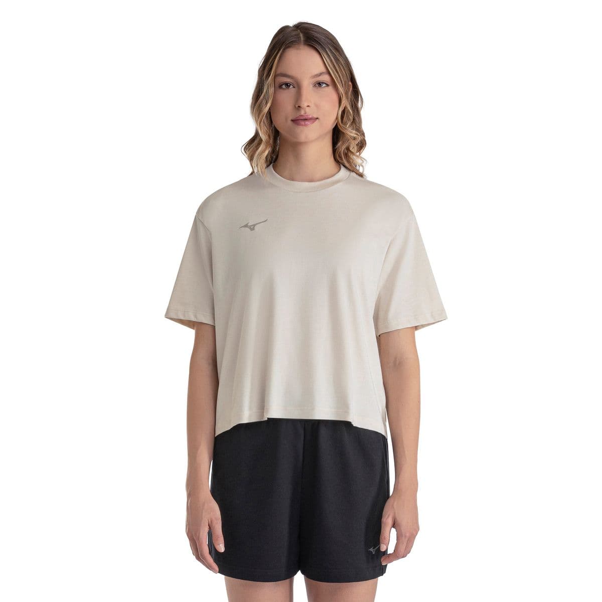 Camiseta Cropped Mizuno 3 Feminina