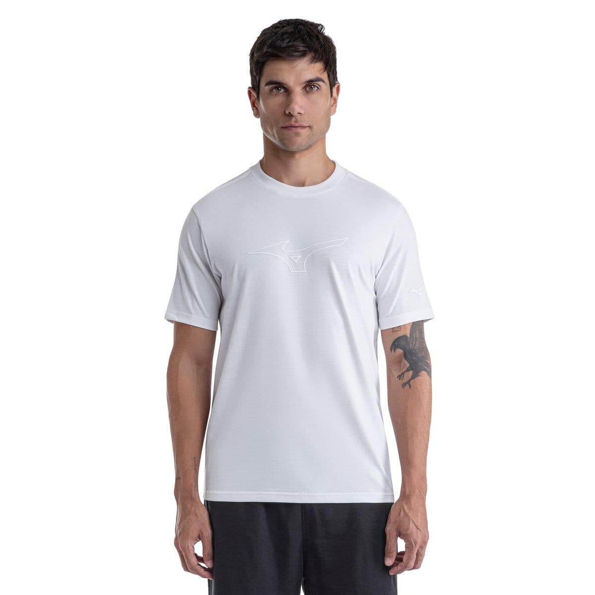 Camiseta Casual Mizuno Big Logo Masculina G Branco