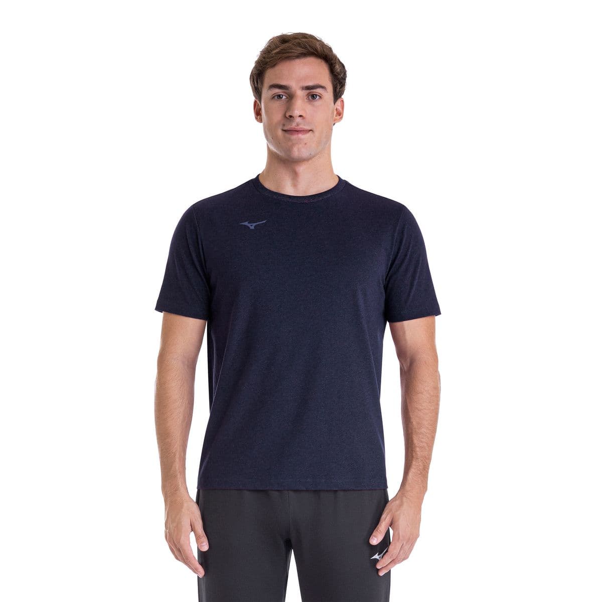 Camiseta de Treino Mizuno Lifestyle Logo Masculina G Azul