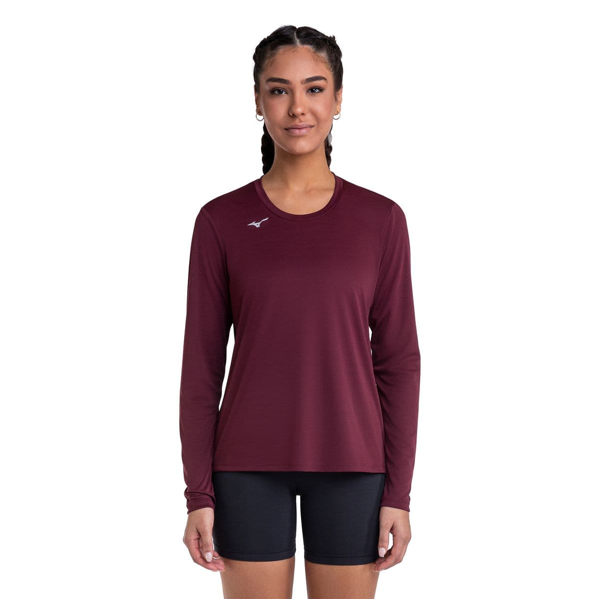 Camiseta de Treino Manga longa Mizuno Energy 2.0 Feminina GG Roxo