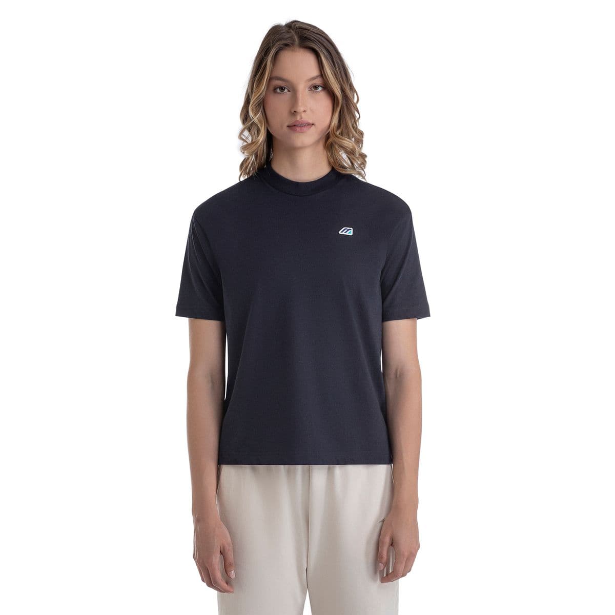 Camiseta Manga Curta Mizuno Feminina GG Azul