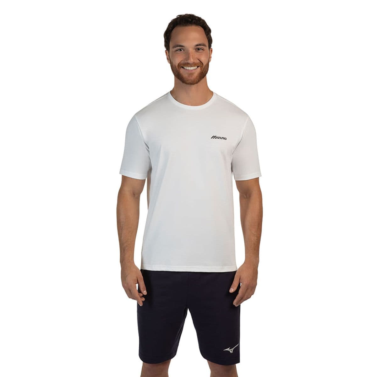 Camiseta Mizuno Basic Logo P Branco