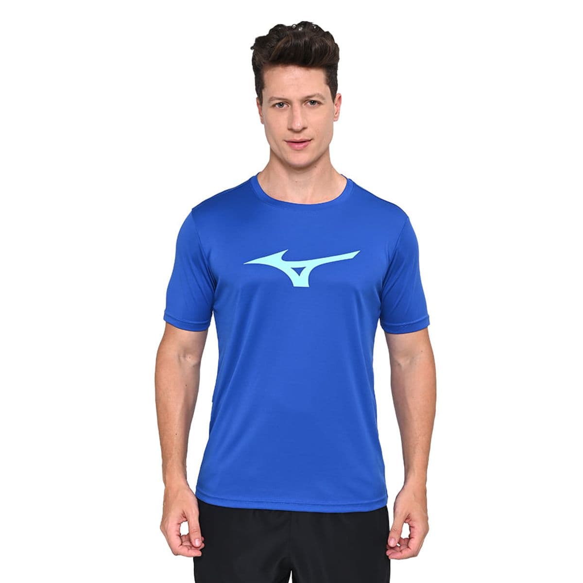 Camiseta de Corrida Masculina Mizuno Run Spark EG Azul