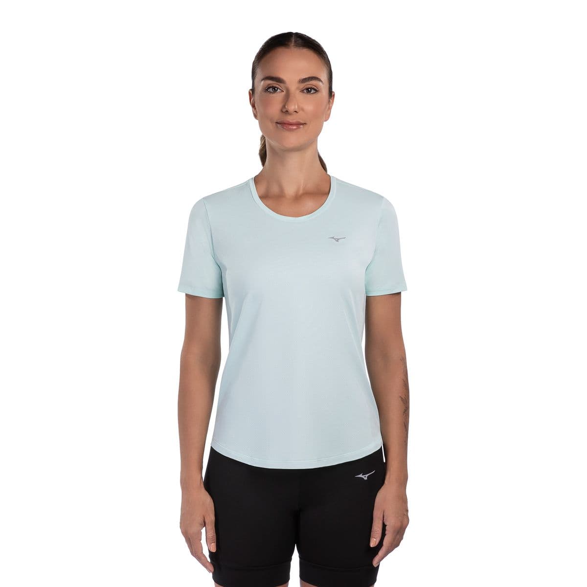 Camiseta de Corrida Feminina Mizuno Pro Uv G Azul