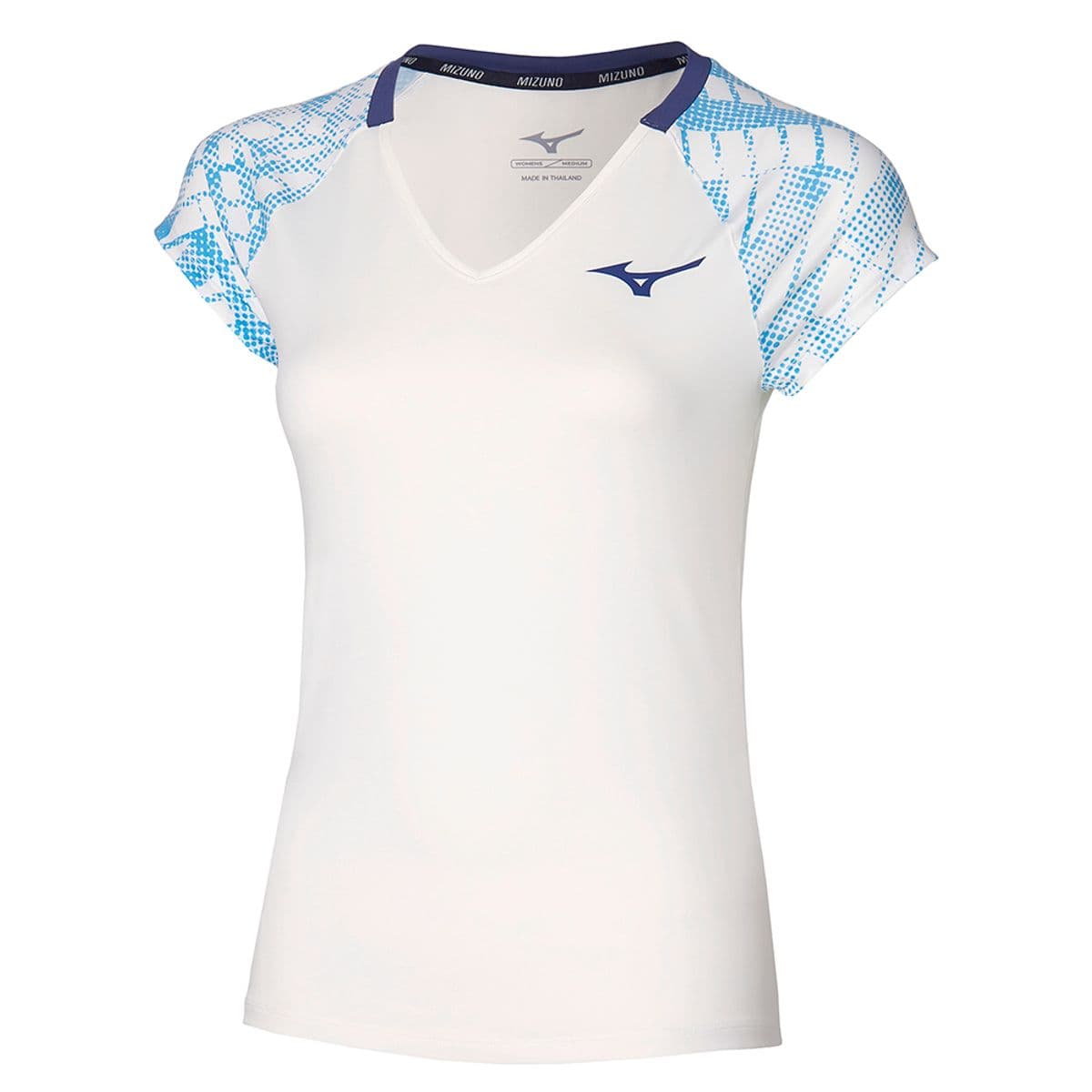 Camiseta de Tennis Feminina Mizuno Mugen Printed G Branco