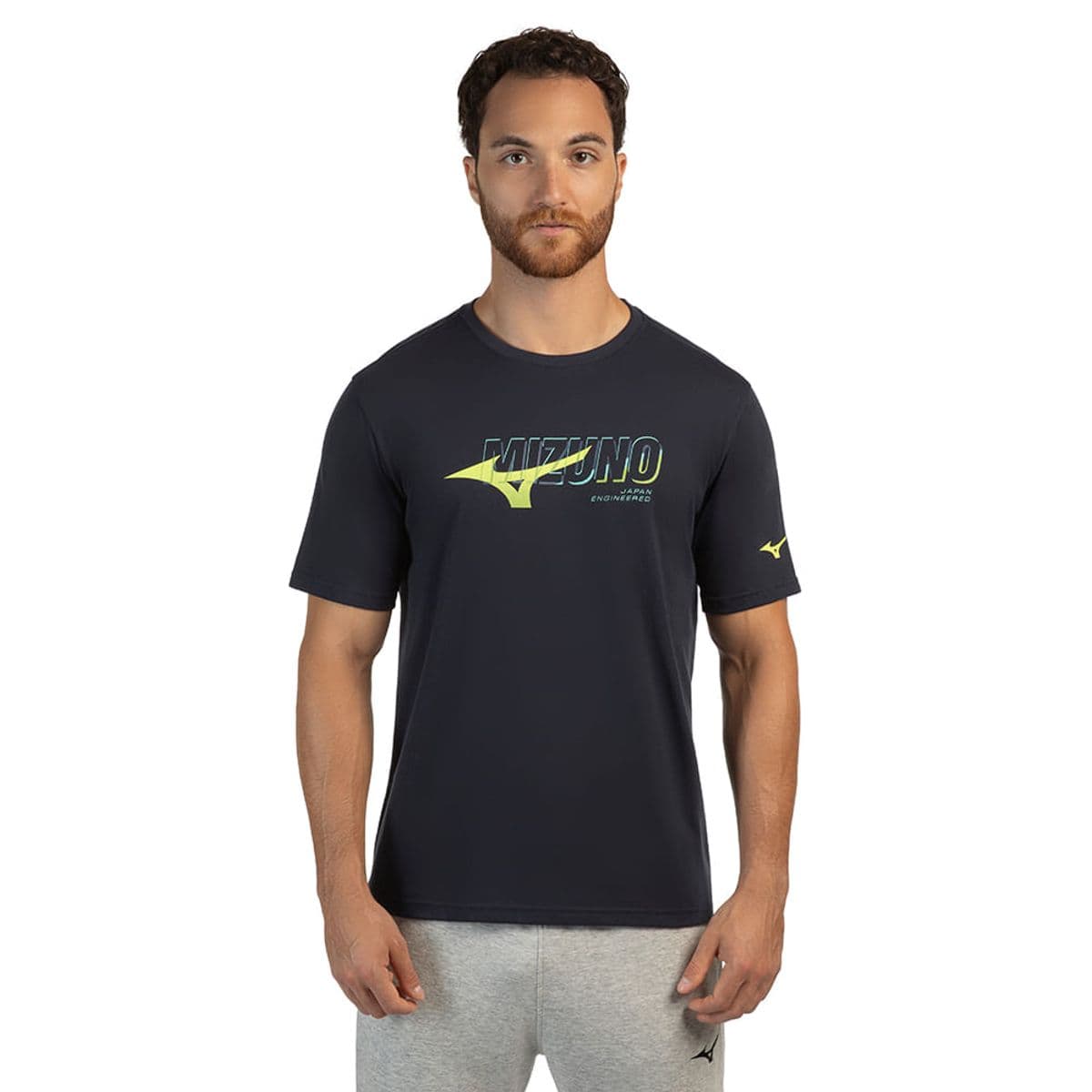 Camiseta Casual Masculina Mizuno Stamp P Azul