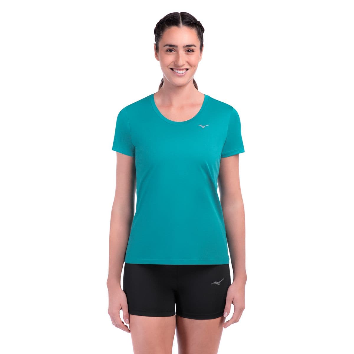 Camiseta de Corrida Mizuno Nirvana Feminina M Azul