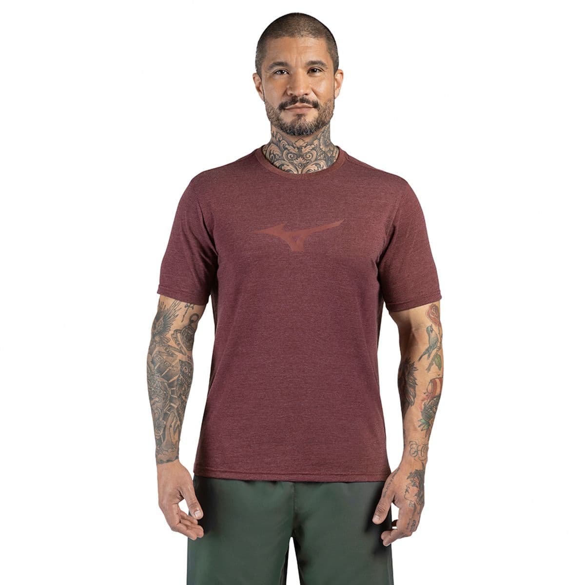 Camiseta de Treino Masculina Mizuno Lifestyle M Roxo