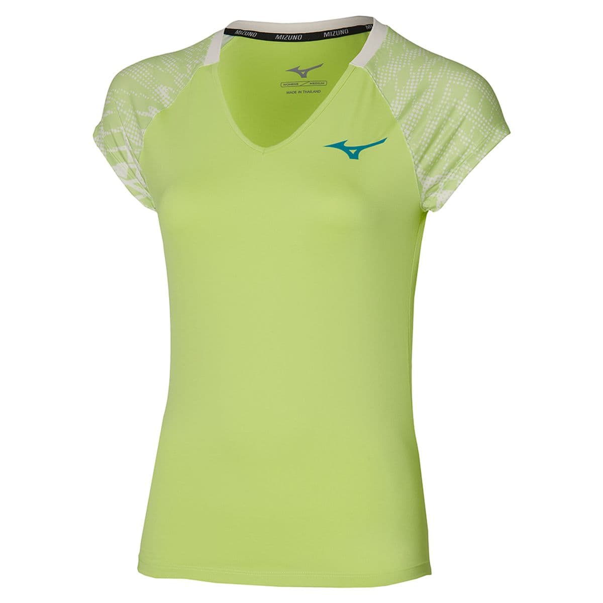 Camiseta de Tennis Feminina Mizuno Mugen Printed M Amarelo