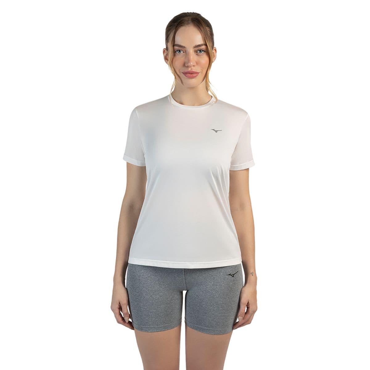 Camiseta de Treino Feminina Mizuno Energy GG Branco