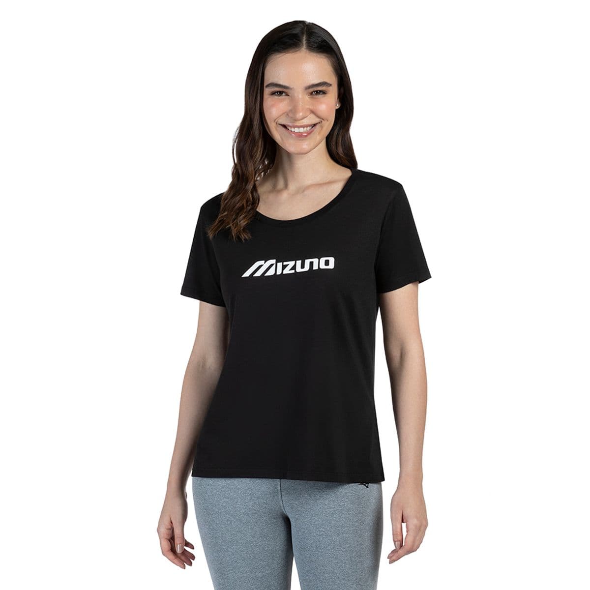 Camiseta Feminina Mizuno Basic Run Bird P Preto
