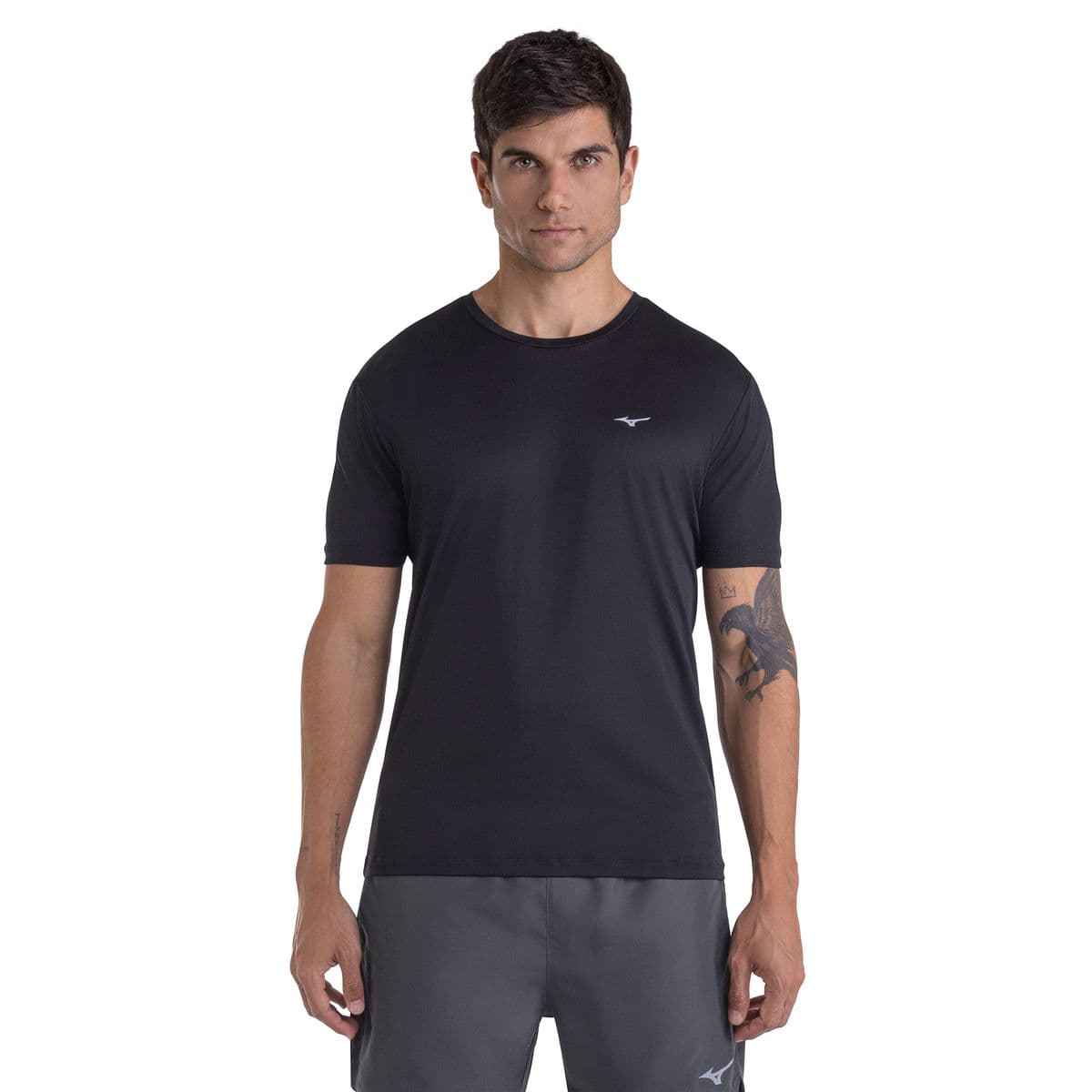 Camiseta de Corrida Mizuno Nirvana Masculina EG Preto