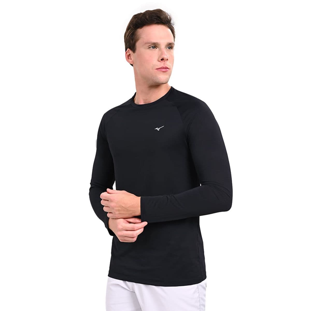 Camiseta Manga Longa de Treino Mizuno PRO UV +50 M Preto