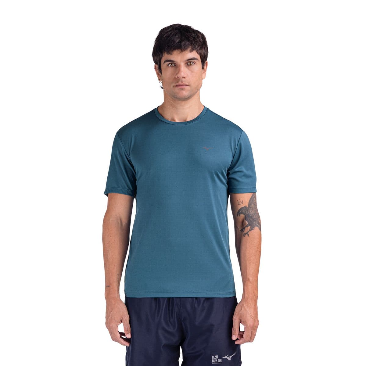 Camiseta de Corrida Mizuno Nirvana Masculina GG Verde