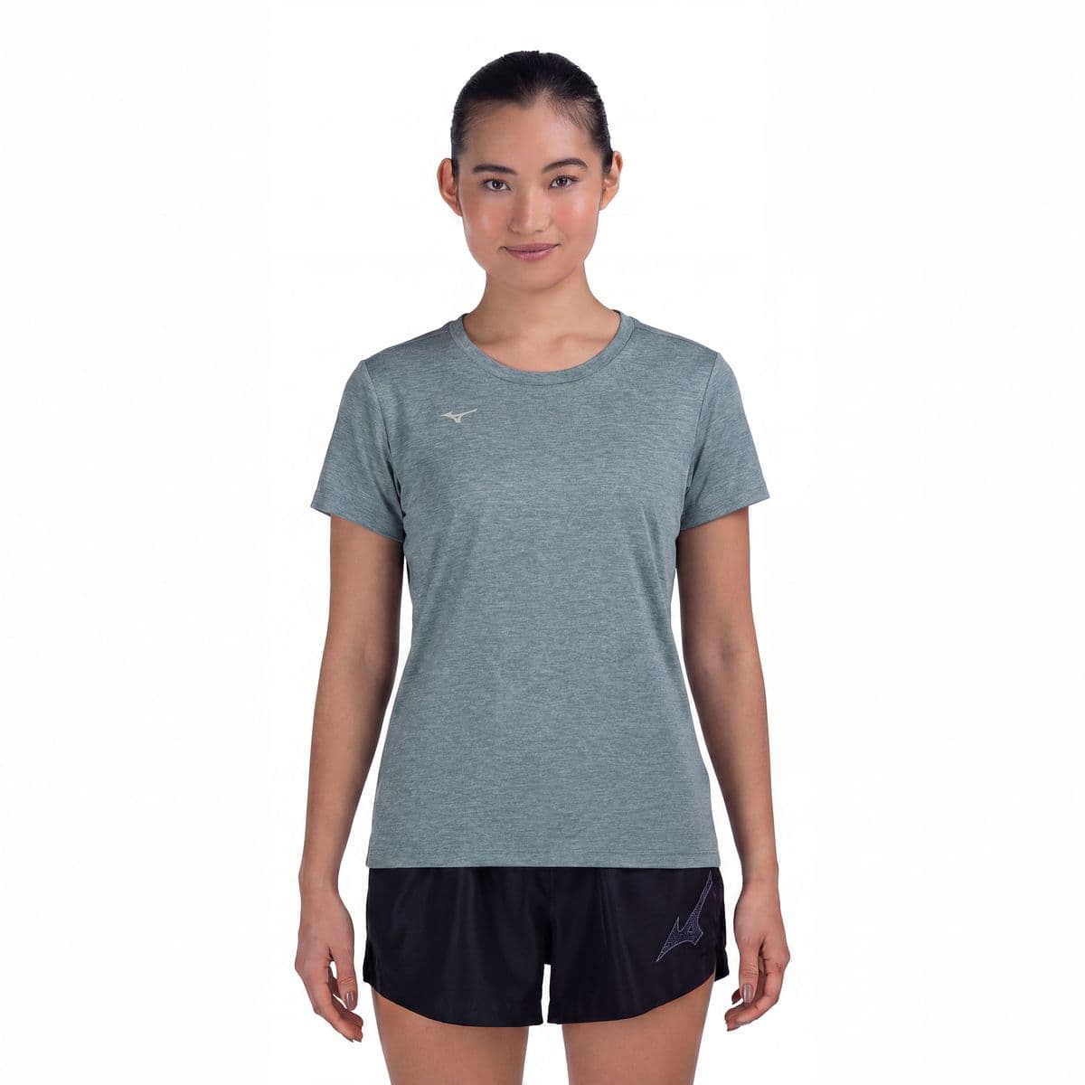 Camiseta de Treino Mizuno Lifestyle Logo Feminina M Verde