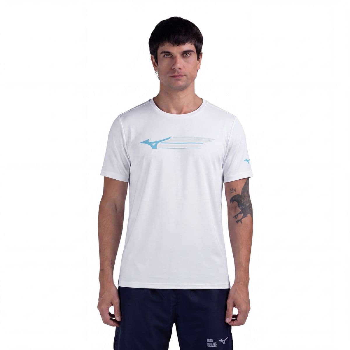 Camiseta de Treino Mizuno Energy Stamp III Masculina P Branco