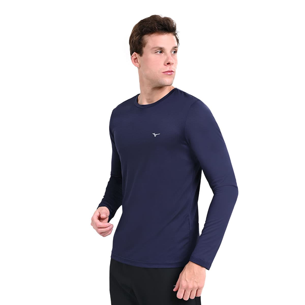 Camiseta Manga Longa de Treino Mizuno Nirvana GG Azul