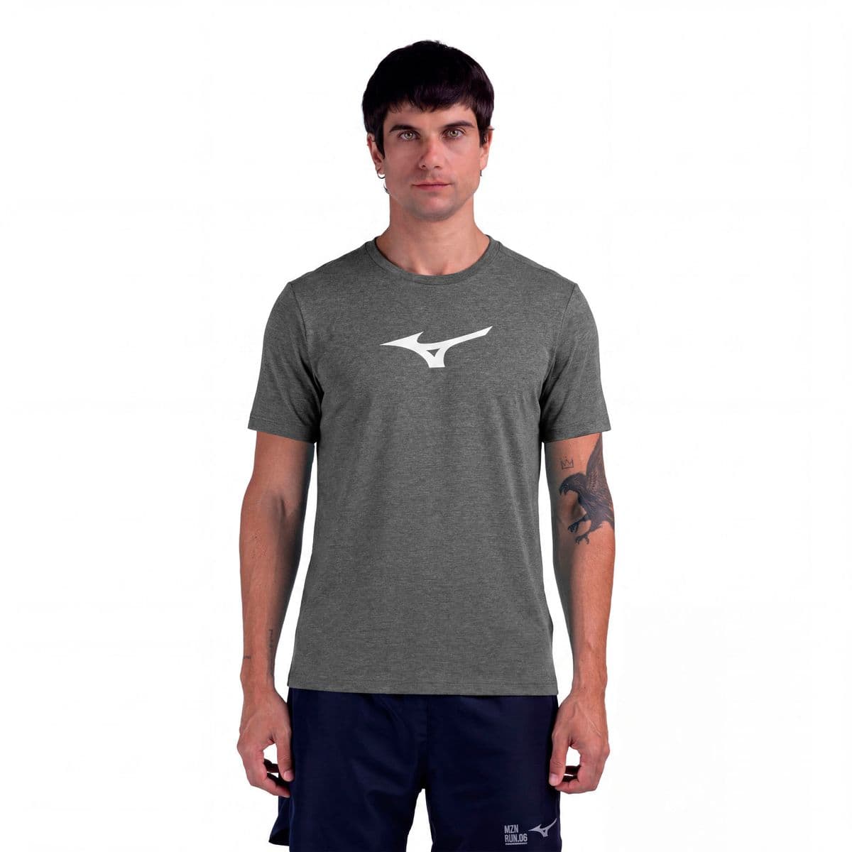 Camiseta de Treino Mizuno Lifestyle Masculina G Cinza
