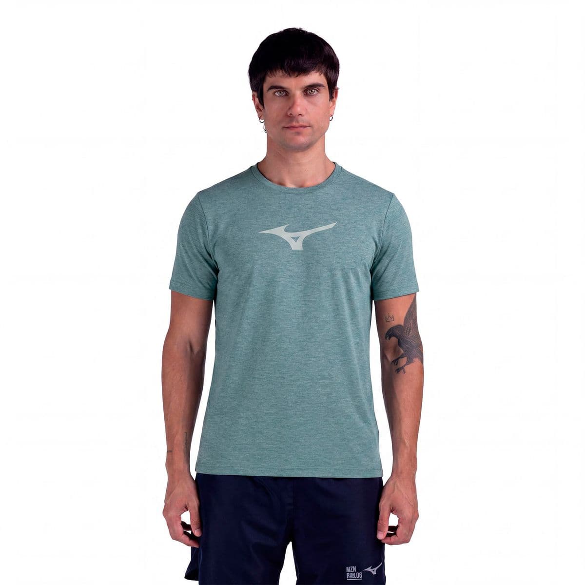 Camiseta de Treino Mizuno Lifestyle Masculina G Verde