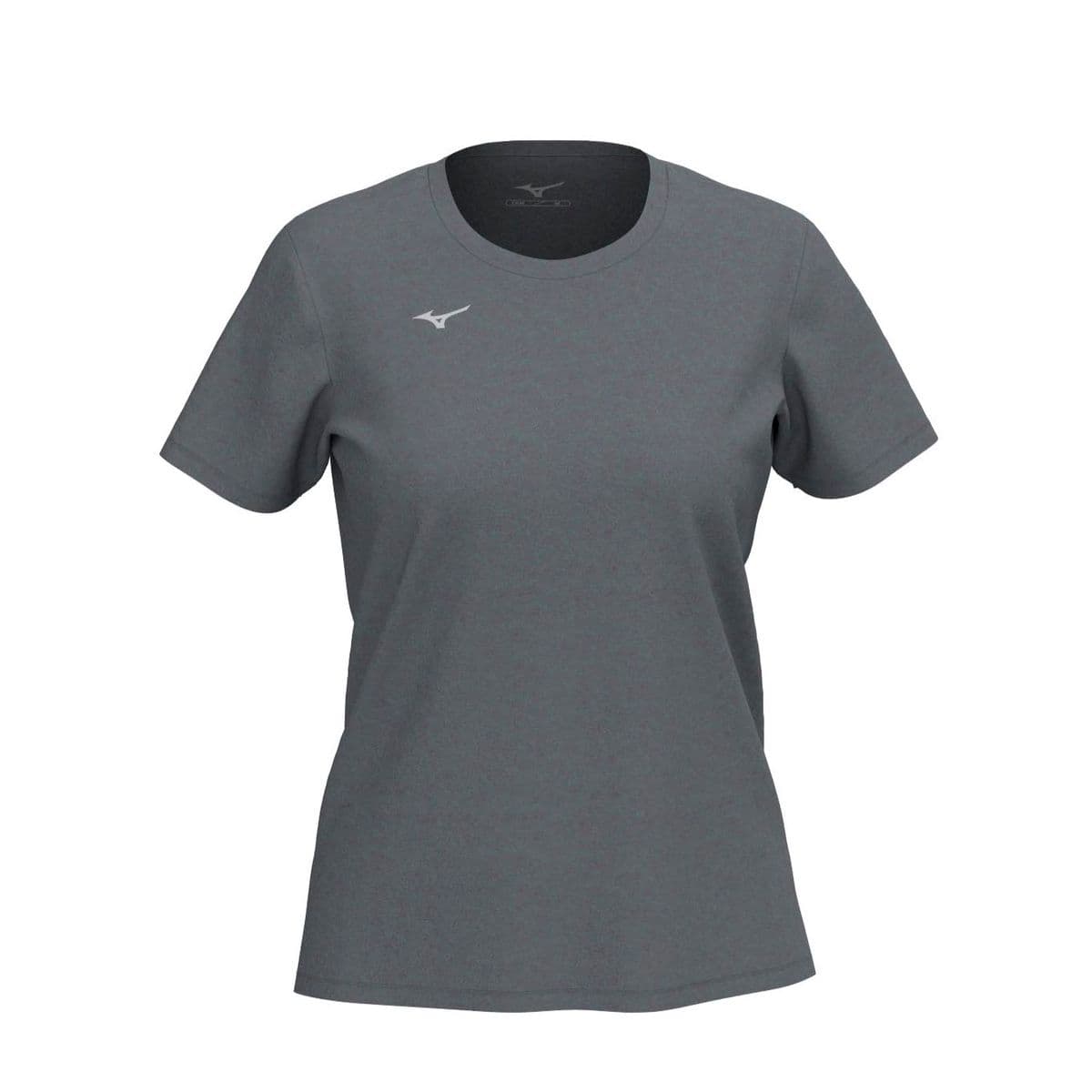 Camiseta de Treino Mizuno Lifestyle Logo Feminina GG Cinza