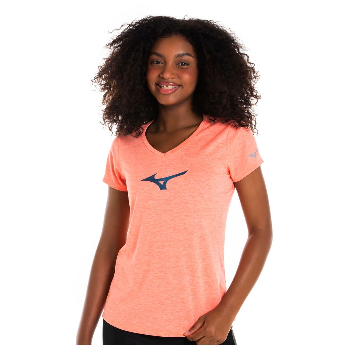 Camiseta de Corrida Mizuno Core RB Feminina M Laranja
