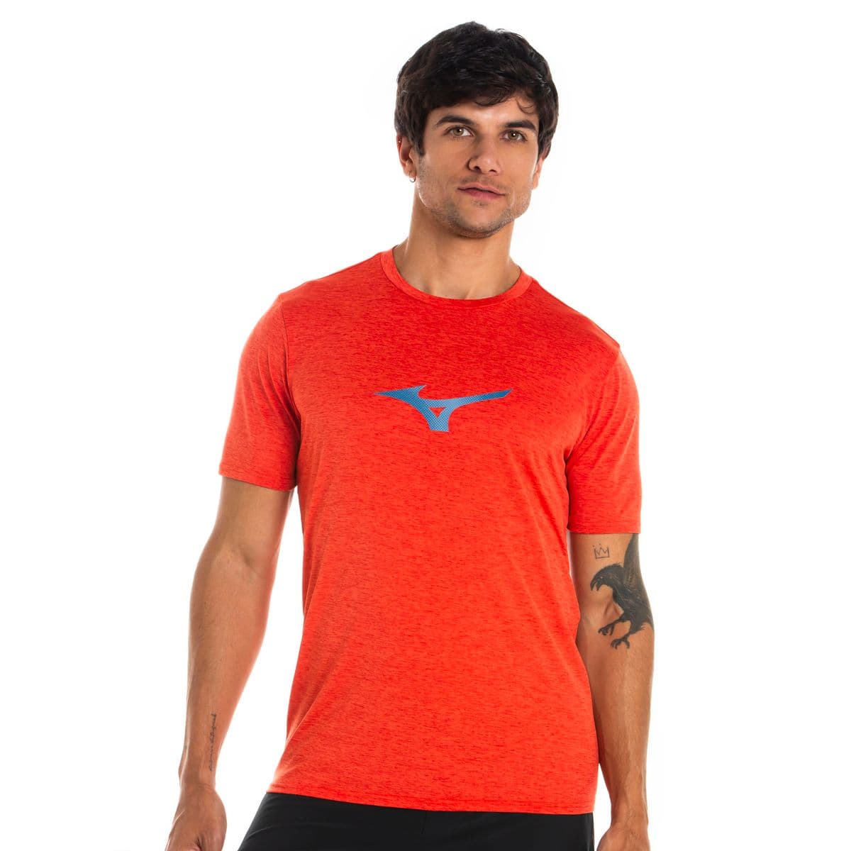 Camiseta de Corrida Mizuno Core Runbird Masculina M Laranja