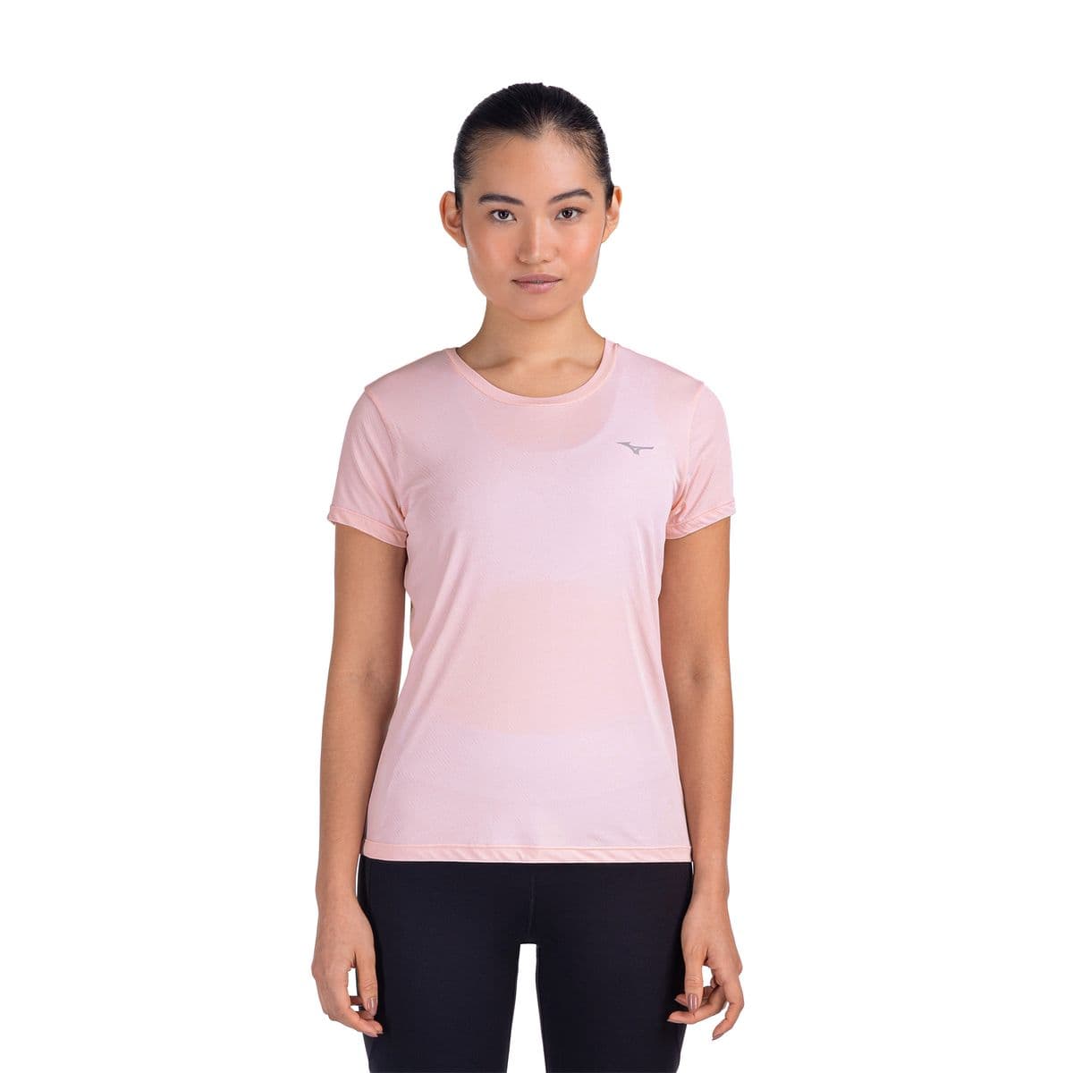 Camiseta de Corrida Mizuno Poliamida Feminina G Rosa