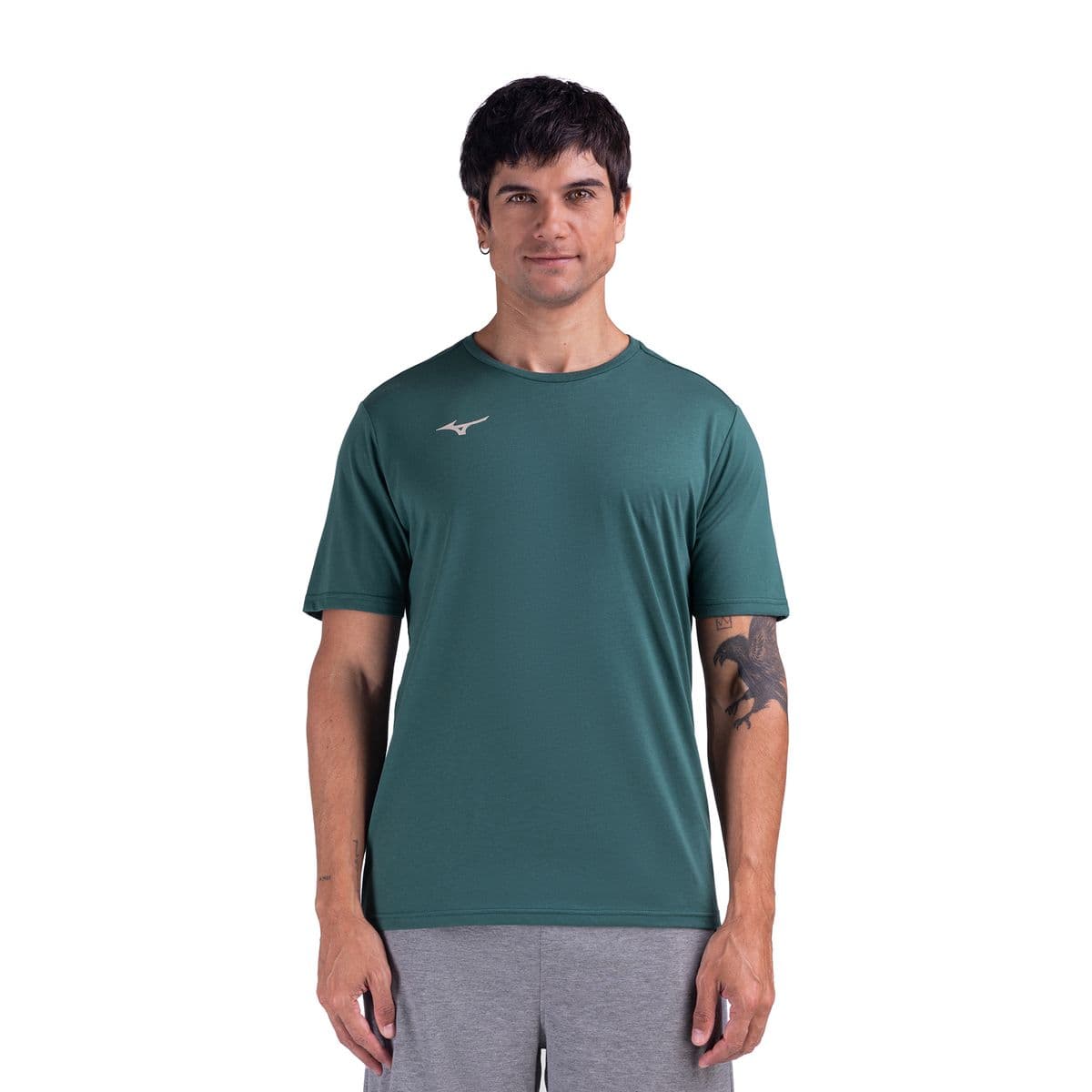 Camiseta de Treino Mizuno Stamp 4 Masculina P Verde